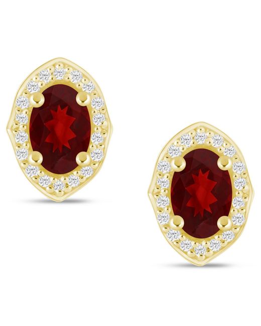 Macy's Metallic Gemstone And Diamond ((1/5 Ct. T.w.