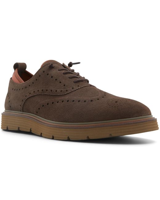 Ted Baker Brown Colindale Wingtip Lace Up Dress Casual Sneakers for men