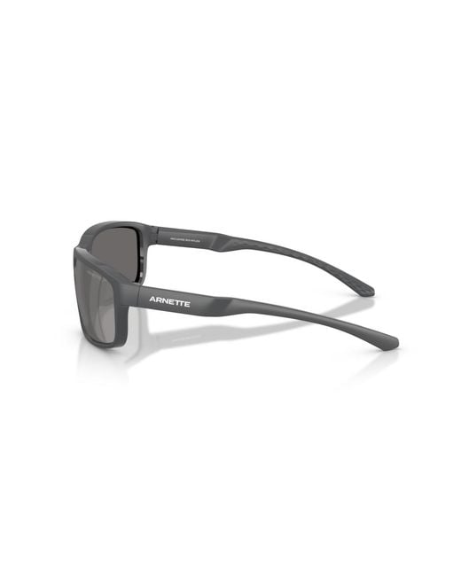 Arnette Gray Rectangle Polarized Sunglasses for men