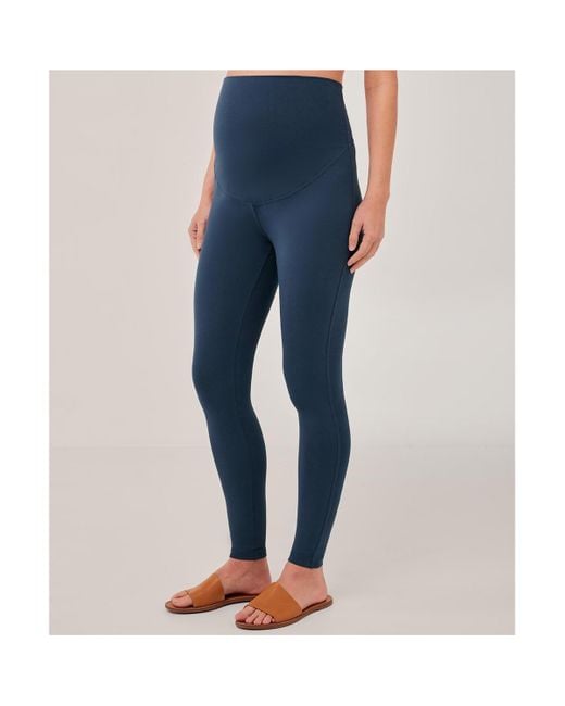 Pact Maternity Go-to legging Made With Organic Cotton in Blue | Lyst