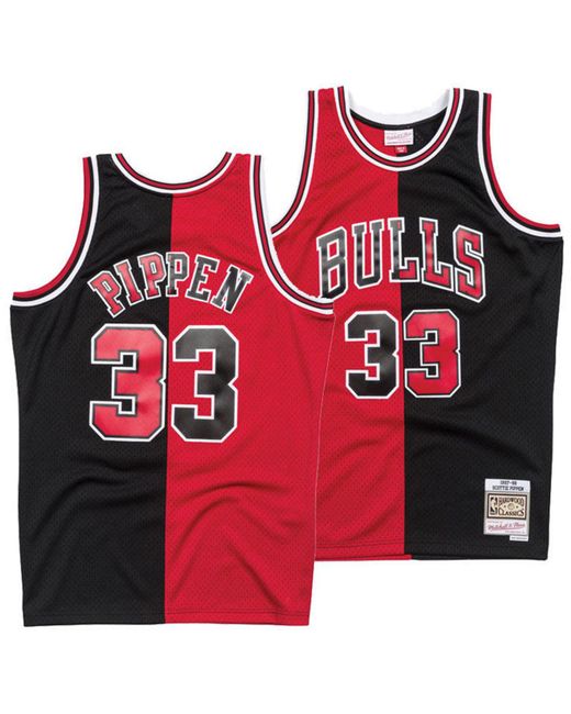 Scottie Pippen Chicago Bulls Mitchell & Ness Big & Tall Hardwood Classics  Swingman Jersey - Black