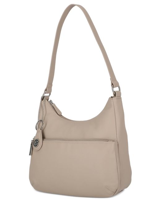 Giani Bernini Gray Nappa Leather Hobo Bag