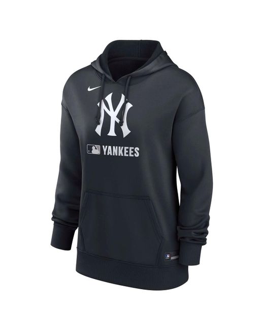 Nike Blue New York Yankees Authentic Collection Performance Pullover Hoodie