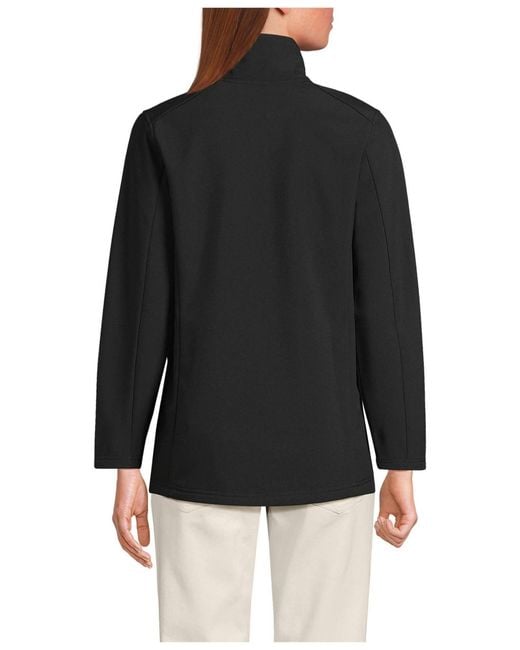 Lands' End Black Soft Shell Jacket
