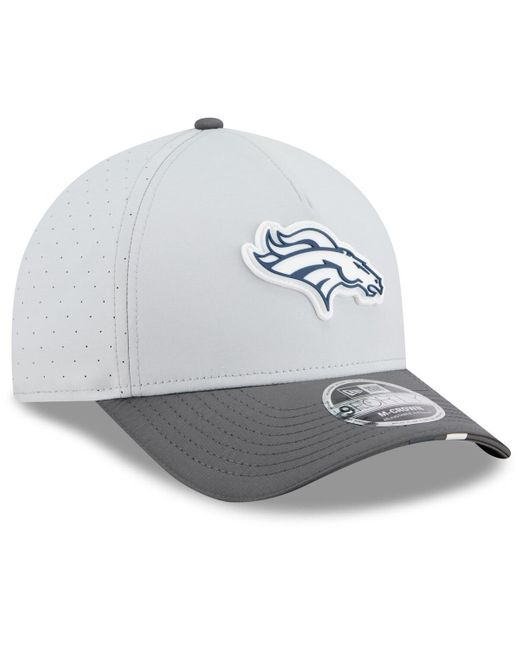 KTZ Gray/graphite Denver Broncos 2025 Nfl Training Camp A-frame 9forty Adjustable Hat for men