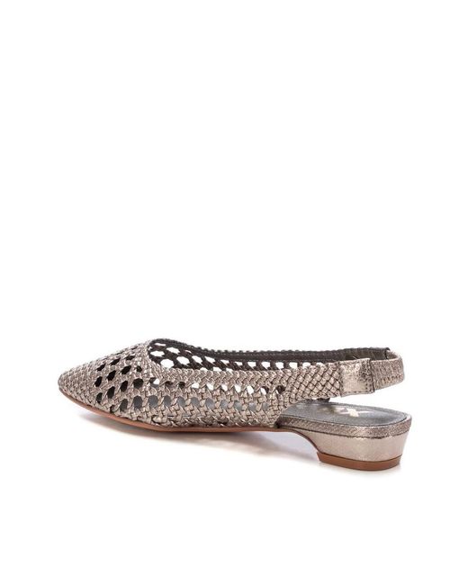 Xti Brown Slingback Flats