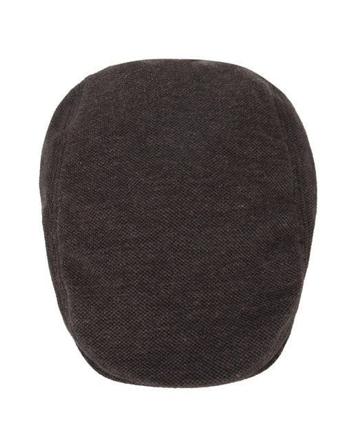Levi's Brown Stretch Pique Flat Top Hat for men