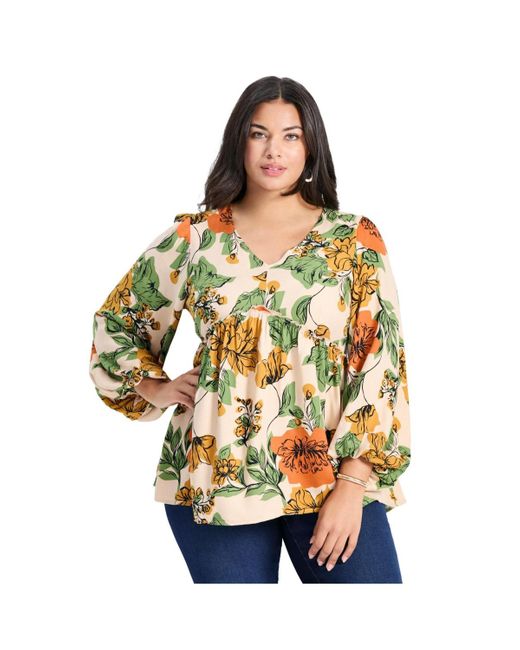 Avenue Multicolor Plus Size Harley Tunic