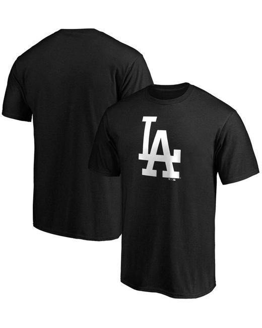 Fanatics Black Los Angeles Dodgers Official Logo Tshirt for Men Lyst
