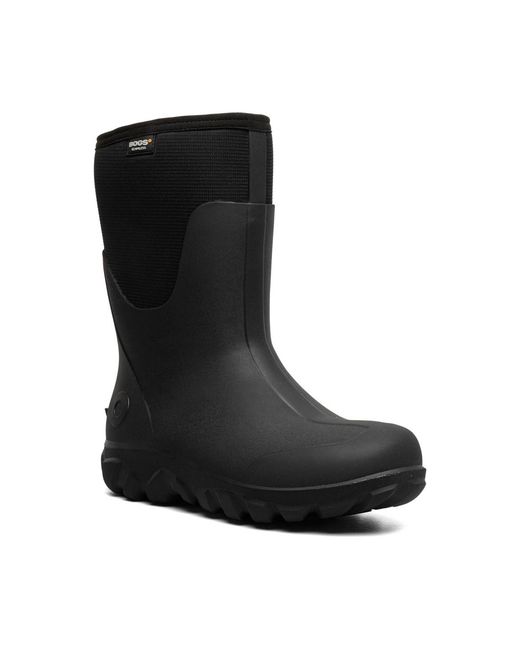 Bogs Black Classic Seamless Mid Boot for men
