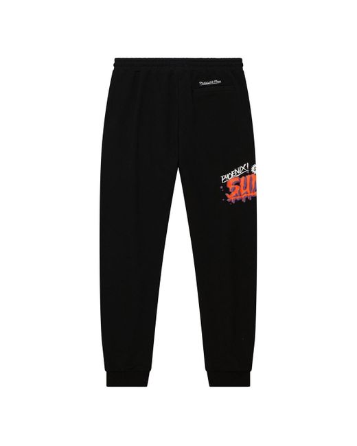 Mitchell & Ness Black Phoenix Suns Slap Sticker Sweatpants for men