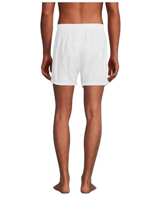 Lands' End White Essential Boxer 3 Pack for men