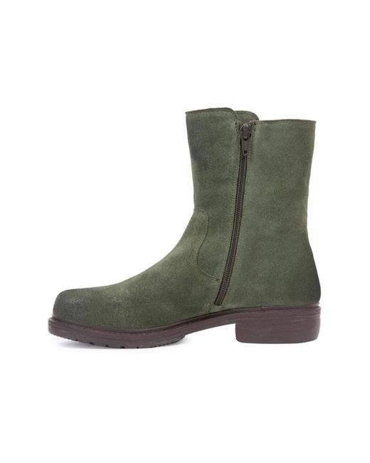 Celtic & Co. Green Essential Leather Ankle Boots