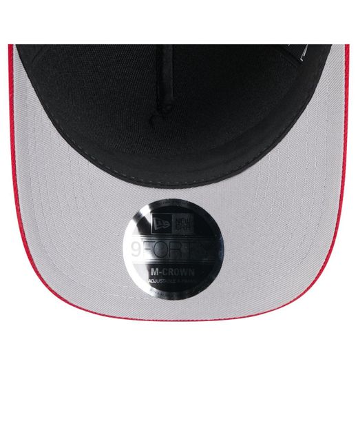 KTZ Red Black/scarlet San Francisco 49ers 2025 Nfl Draft 9forty A-frame M-crown Adjustable Hat for men