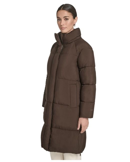 Levi's Brown Regular Mid-length Puffer Jacket