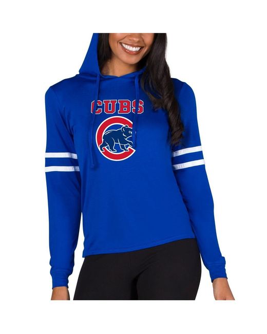 Concepts Sport Blue Chicago Cubs Marathon Lightweight Lounge Pullover Hoodie