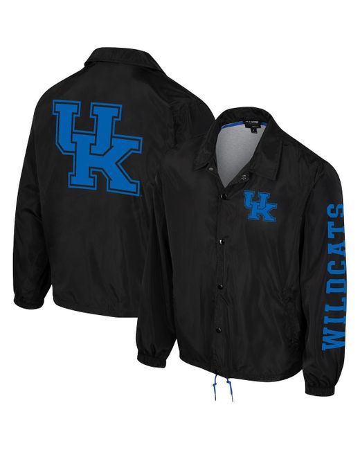 The Wild Collective Blue And Kentucky Wildcats Coaches Full-snap Jacket