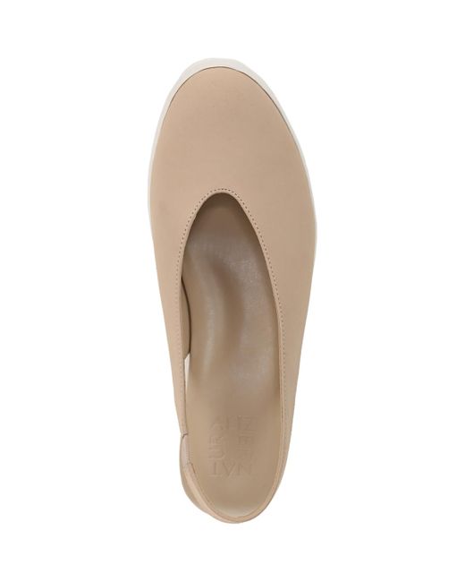 Naturalizer Natural Sutton Closed Almond Toe Slingback Wedges