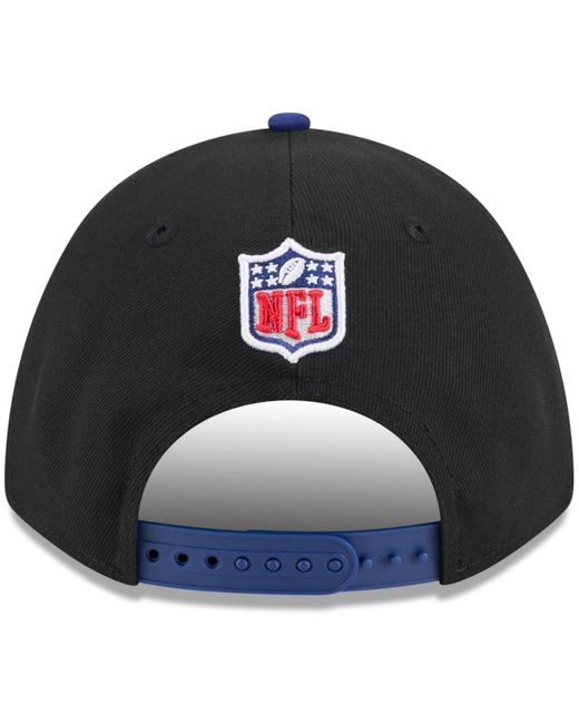 KTZ Blue Black/navy Shield Merchandise 2025 Nfl Draft 9forty A-frame M-crown Adjustable Hat for men