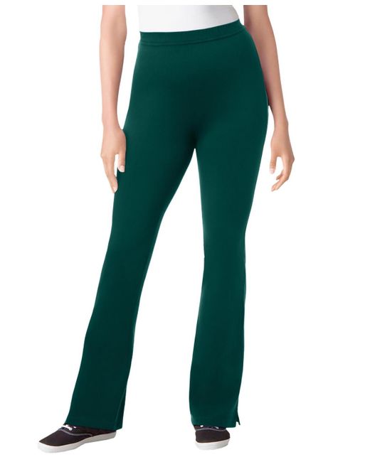 Bootcut Woman Within Knit Pants Woman Within Plus Size Within