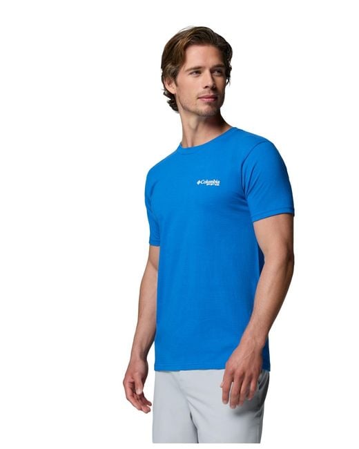 Columbia Blue Pfg Class Graphic T-shirt for men