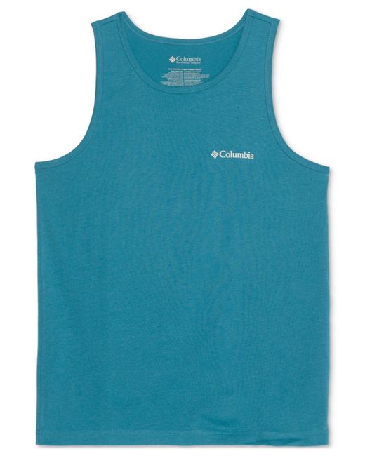 Columbia Blue Explore The Outdoors Graphic Tank Top for men