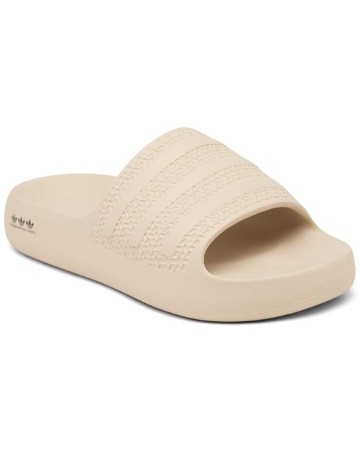 fluffy adidas slides