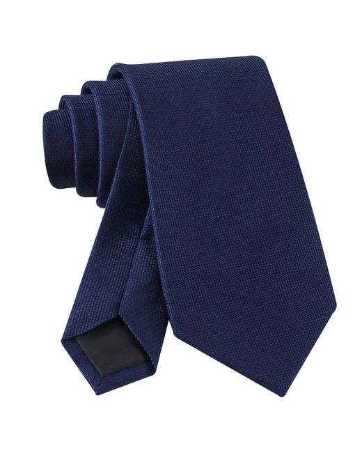 Calvin Klein Blue Solid Silk Classic Tie for men
