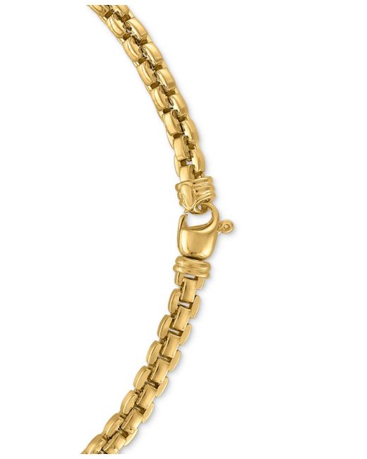 Macy's Metallic Venezia Box Link 22" Chain Necklace for men