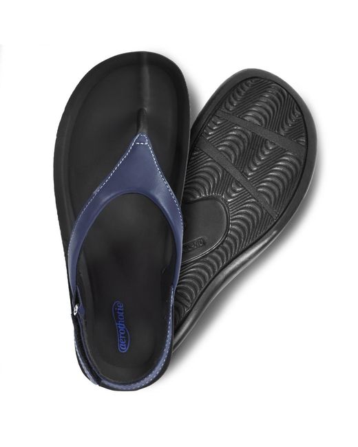 AEROTHOTIC Blue Aura Slingback Sandals