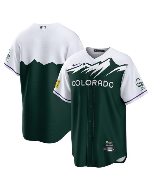 Nike Green Colorado Rockies 2022 City Connect Replica Team Jersey for men