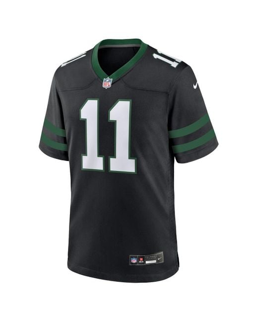 Nike Black Jermaine Johnson Ii Legacy New York Jets Alternate Game Jersey for men