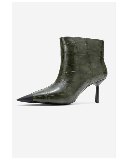 Prologue Shoes Green Rassel Pointed Toe Boot