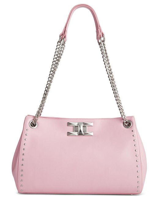 INC International Concepts Pink Harrper Stud Shoulder Bag