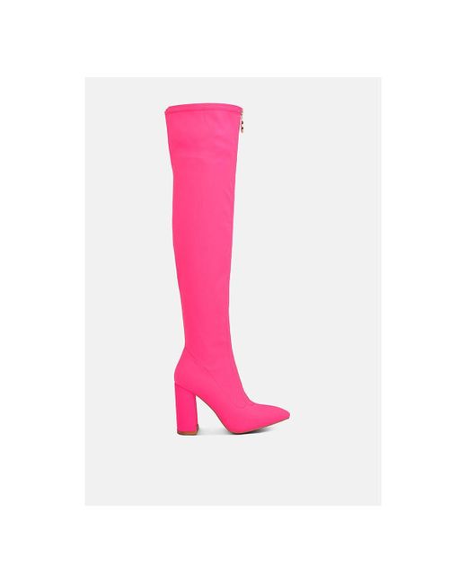 LONDON RAG Pink Ronettes Over-the-knee Boot