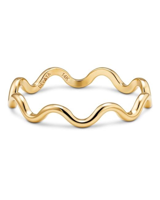DEVATA Metallic Wavy Ring