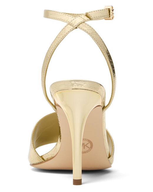 Michael Kors Metallic Elyse Heeled Sandals