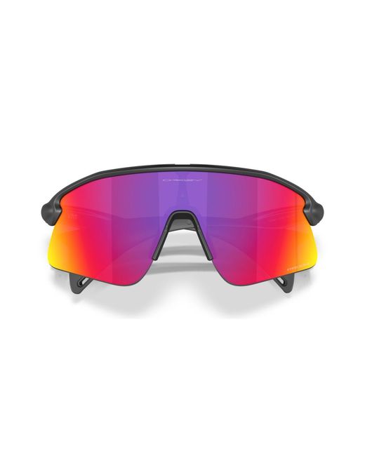 Oakley Pink Stunt Devil Rectangle Sunglasses