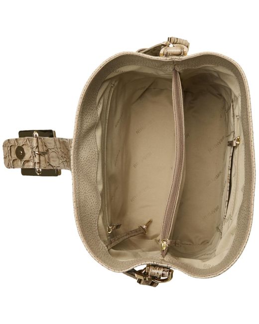 Brahmin Natural Celina Windchime Cumulus Bucket Bag