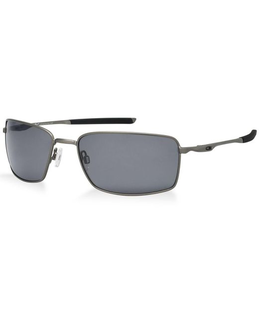 Oakley Gray Sunglasses, Oo4075 Square Wire for men