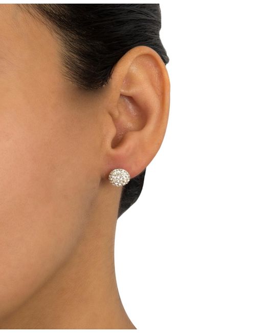 Macy's Metallic Crystal Pave Stud Earrings