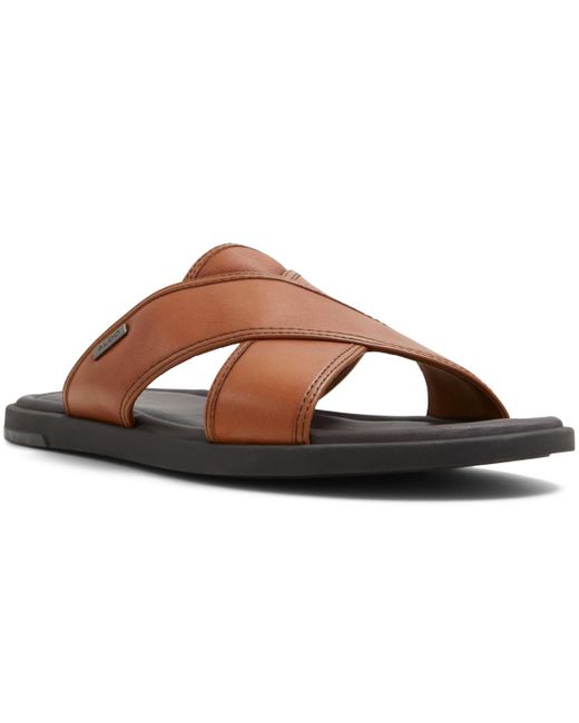 ALDO Brown Olino Flat Sandals for men