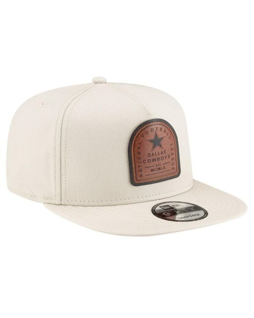 KTZ Natural Dallas Cowboys Premier 9fifty Snapback Hat for men