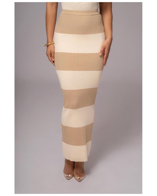JLUXLABEL Gray Jaide Maxi Knit Skirt