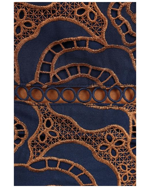 Petal & Pup Pierre Long Sleeve Lace Maxi Dress in Blue | Lyst