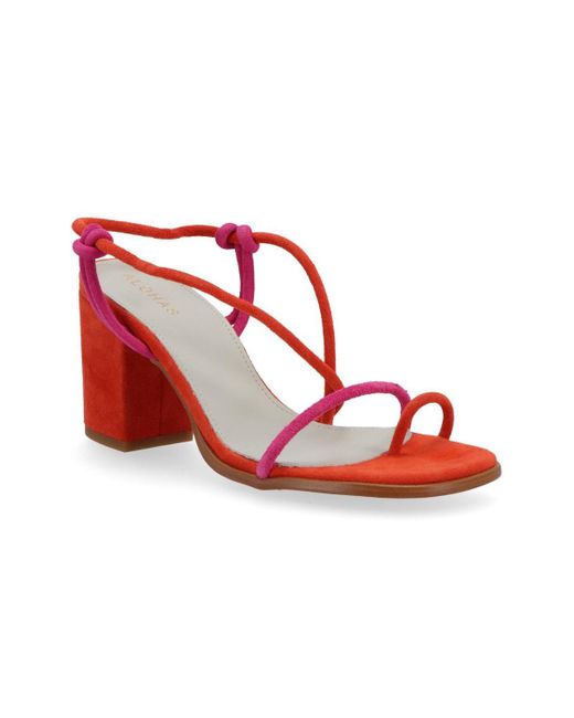 Alohas Red Grace Leather Sandals
