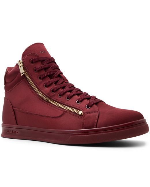 ALDO Red Antonio Fashion Athletic High-top Lace Up Sneaker for men