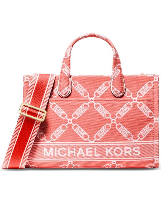 Michael Kors Pink Michael Empire Logo Gigi Small East West Messenger Bag