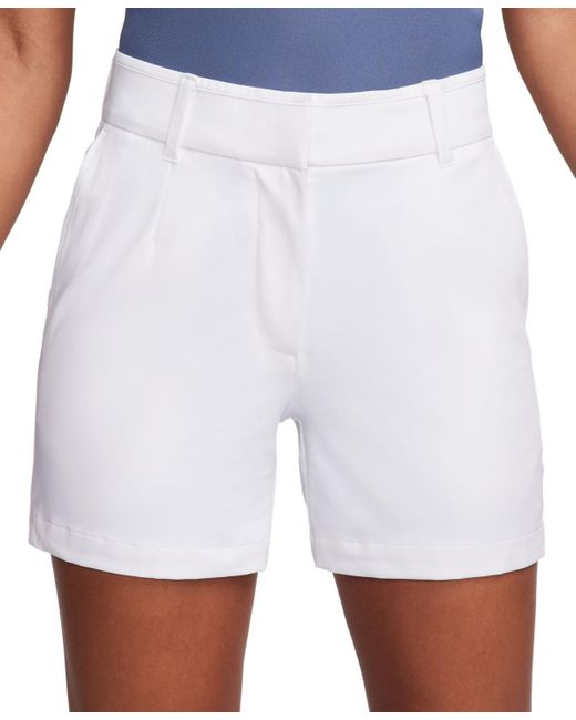 Nike White Dri-fit Victory 5" Golf Shorts