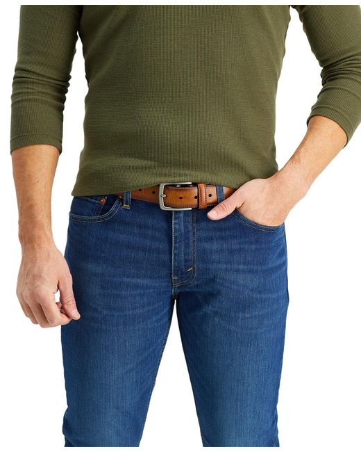 Levi's Brown Elevated Leather Belt for men